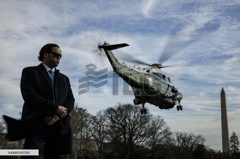 DC: President Joe Biden Departs the White House
