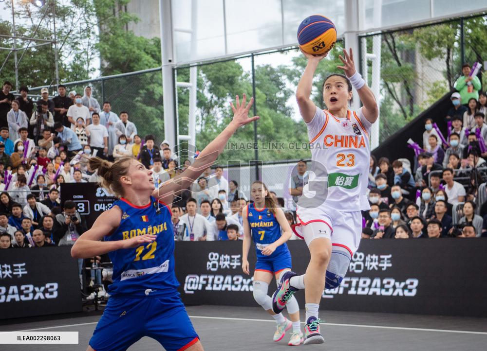 (SP)CHINA-WUHAN-3X3 BASKETBALL-FIBA WOMEN'S SERIES-CHINA VS ROMANIA (CN)