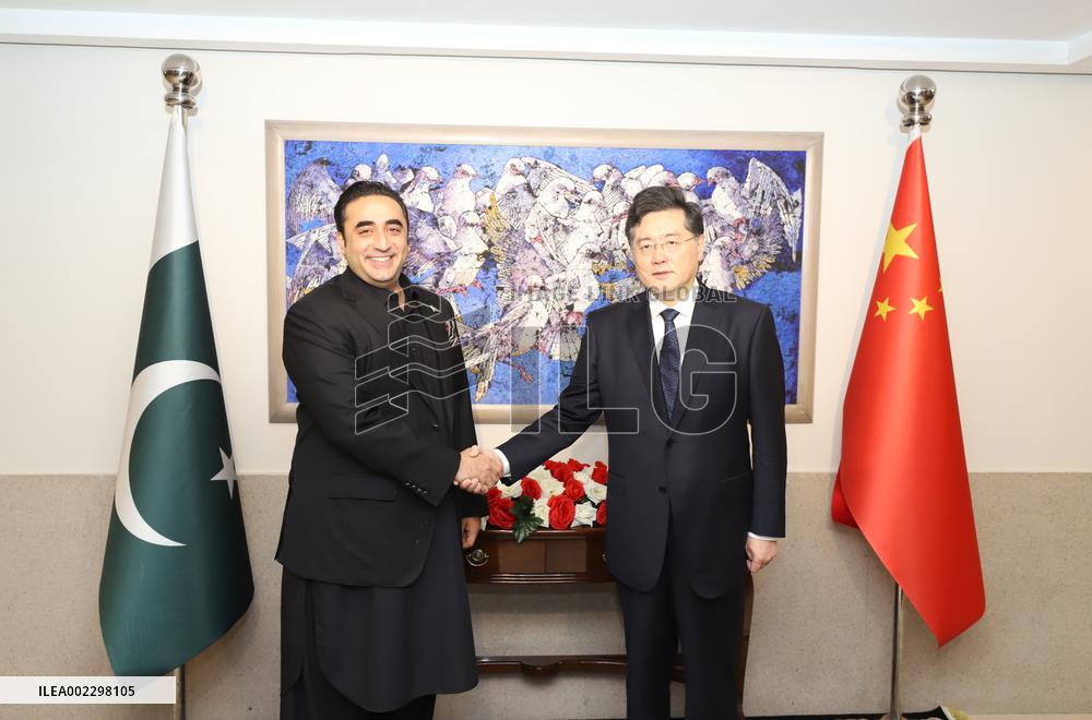 PAKISTAN-ISLAMABAD-FM-CHINA-QIN GANG-MEETING