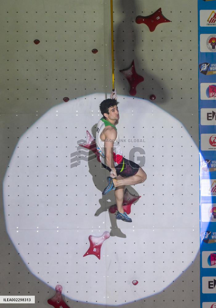 (SP)INDONESIA-JAKARTA-CLIMBING WORLD CUP-MEN'S SPEED-QUALIFICATIONS