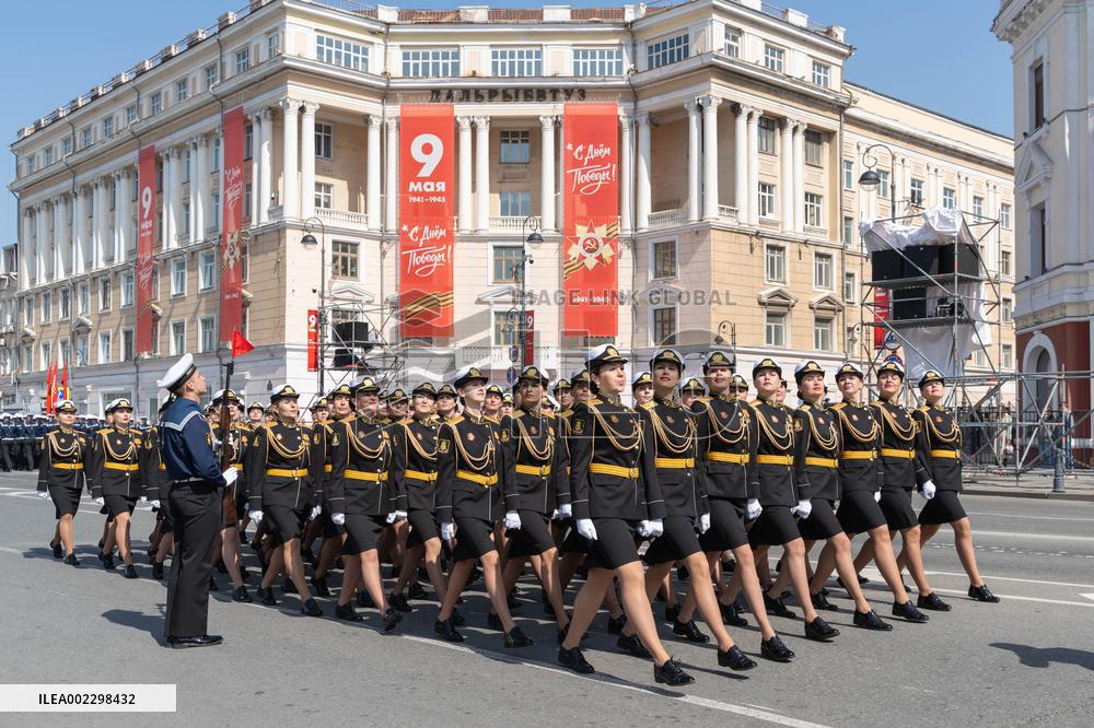 RUSSIA-VLADIVOSTOK-VICTORY DAY PARADE-REHEARSAL
