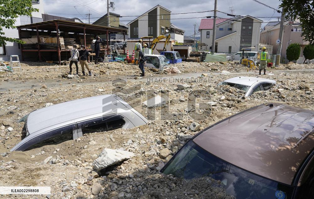 Aftermath of heavy rain in western Japan