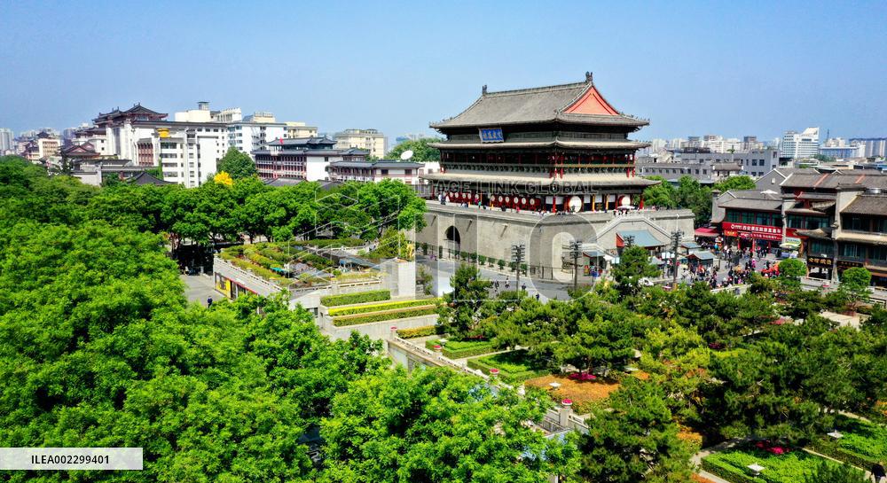 CHINA-SHAANXI-XI'AN-LANDMARK-DRUM TOWER (CN)