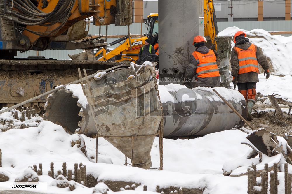 Repair works at Kyiv Metro tunnel