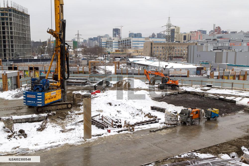 Repair works at Kyiv Metro tunnel