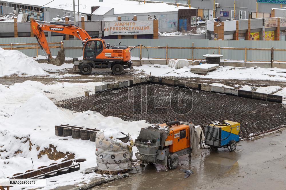 Repair works at Kyiv Metro tunnel