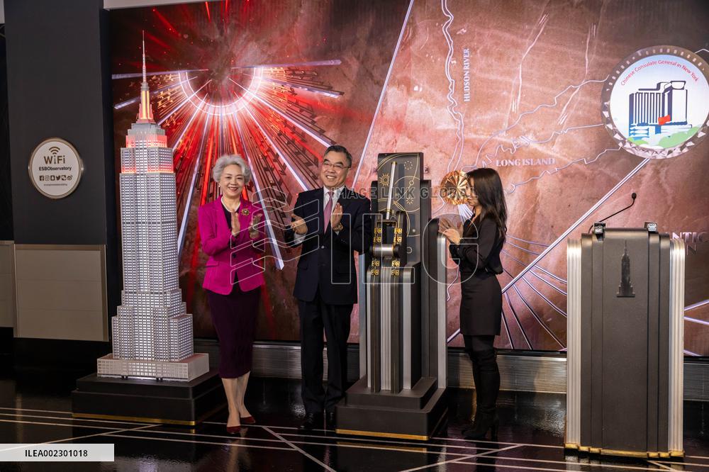 U.S.-NEW YORK-EMPIRE STATE BUILDING-CHINESE LUNAR NEW YEAR