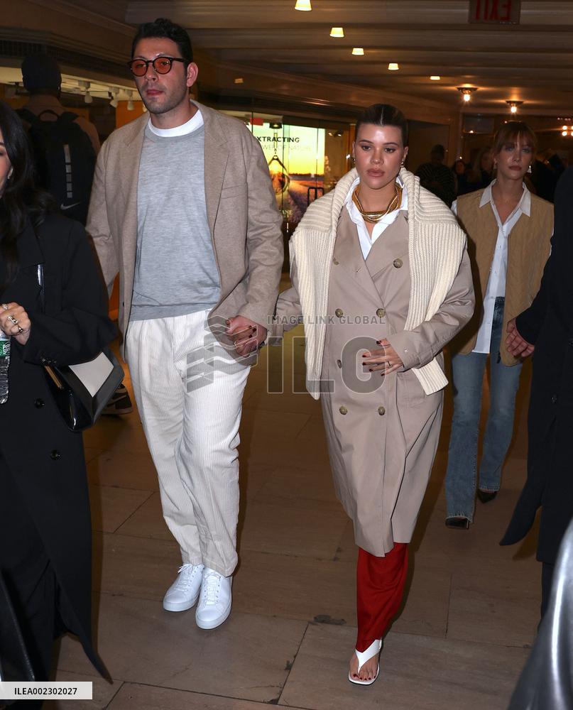NFW - Elliot Grainge and Sofia Richie At Tommy Hilfiger Show