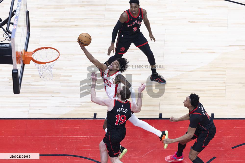 (SP)CANADA-TORONTO-BASKETBALL-NBA-ROCKETS VS RAPTORS