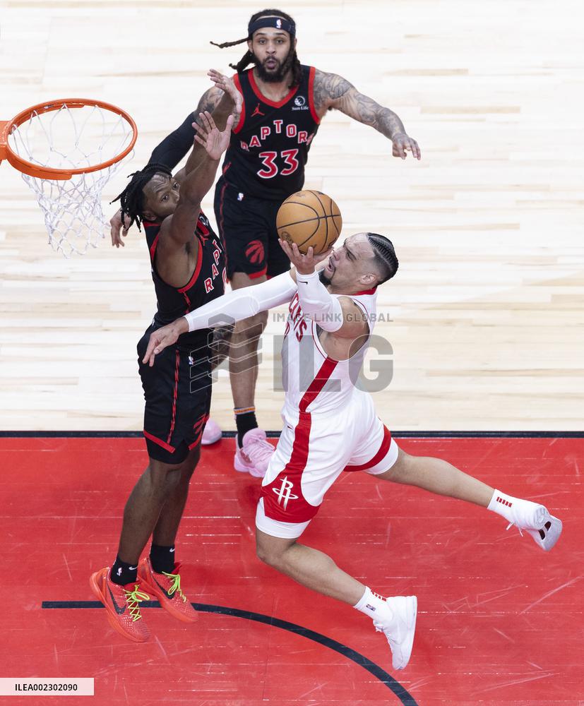 (SP)CANADA-TORONTO-BASKETBALL-NBA-ROCKETS VS RAPTORS