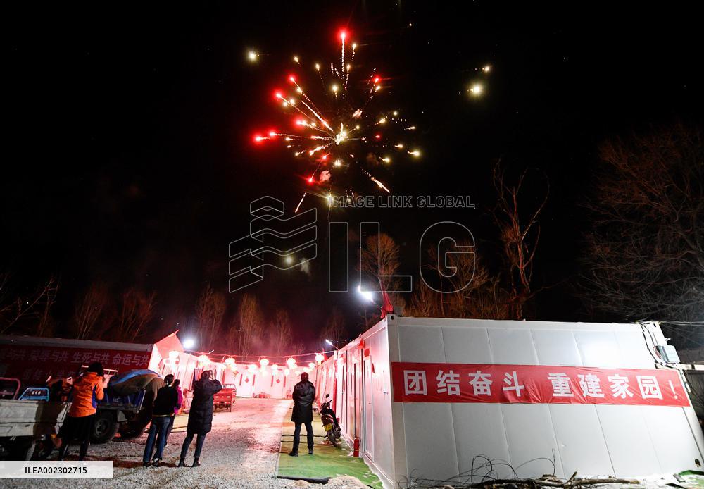 CHIHA-GANSU-QUAKE-AFFECTED RESIDENTS-LUNAR NEW YEAR (CN)