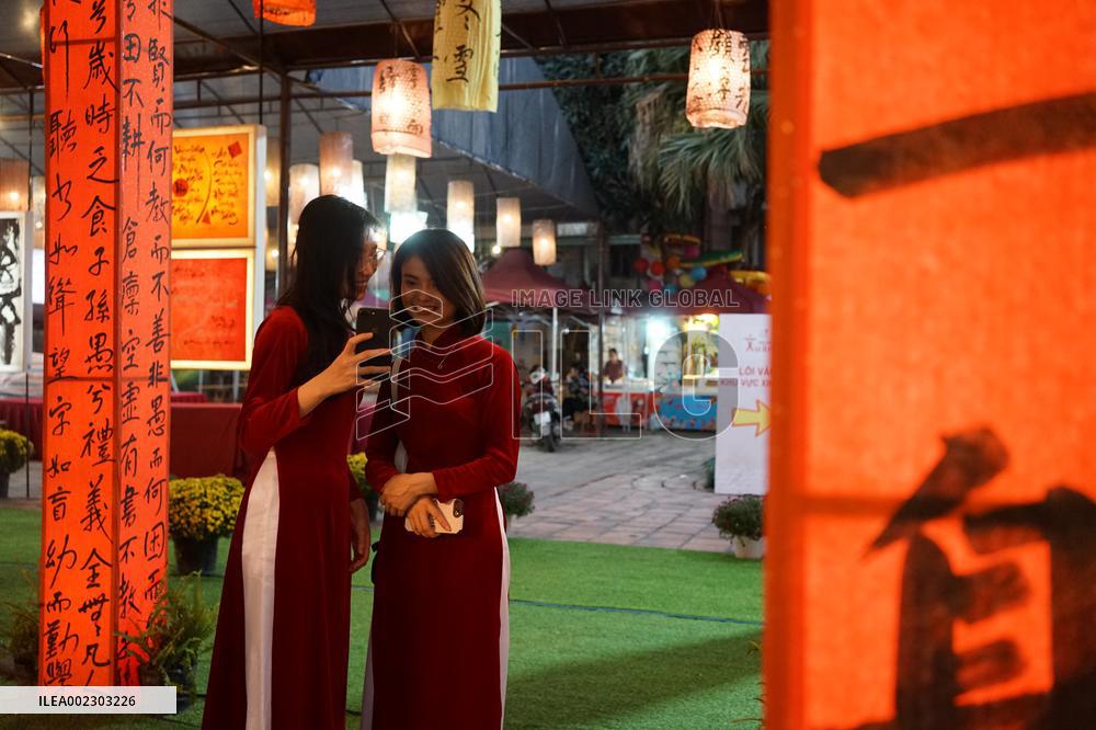 VIETNAM-HANOI-CHINESE CALLIGRAPHY-FESTIVAL