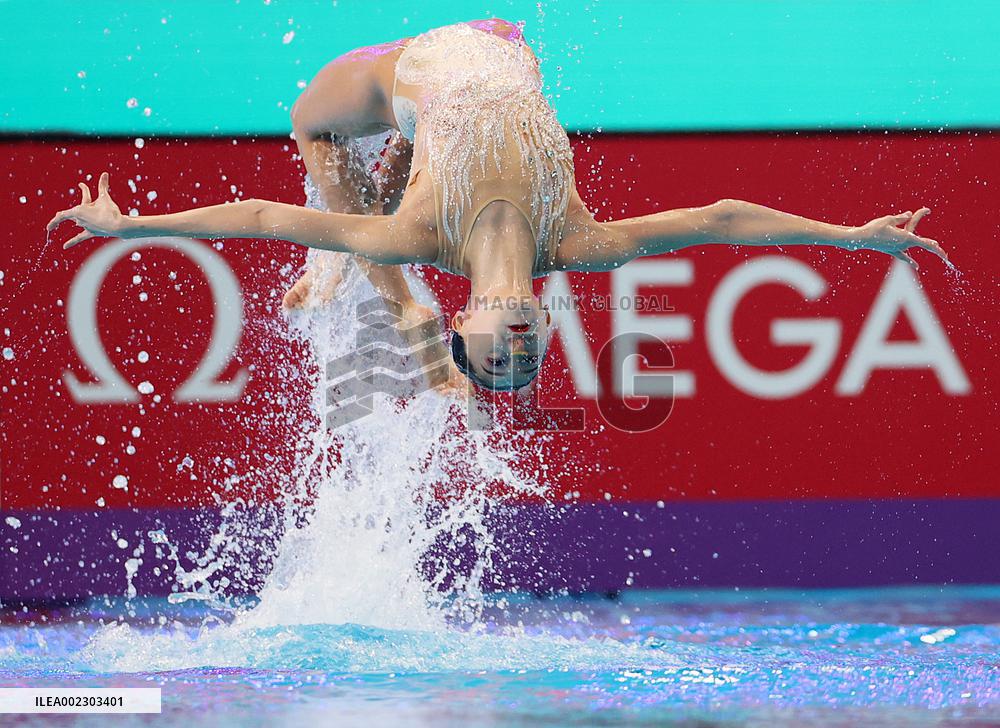 (SP)QATAR-DOHA-ARTISTIC SWIMMING-WORLD AQUATICS CHAMPIONSHIPS-MIXED DUET FREE