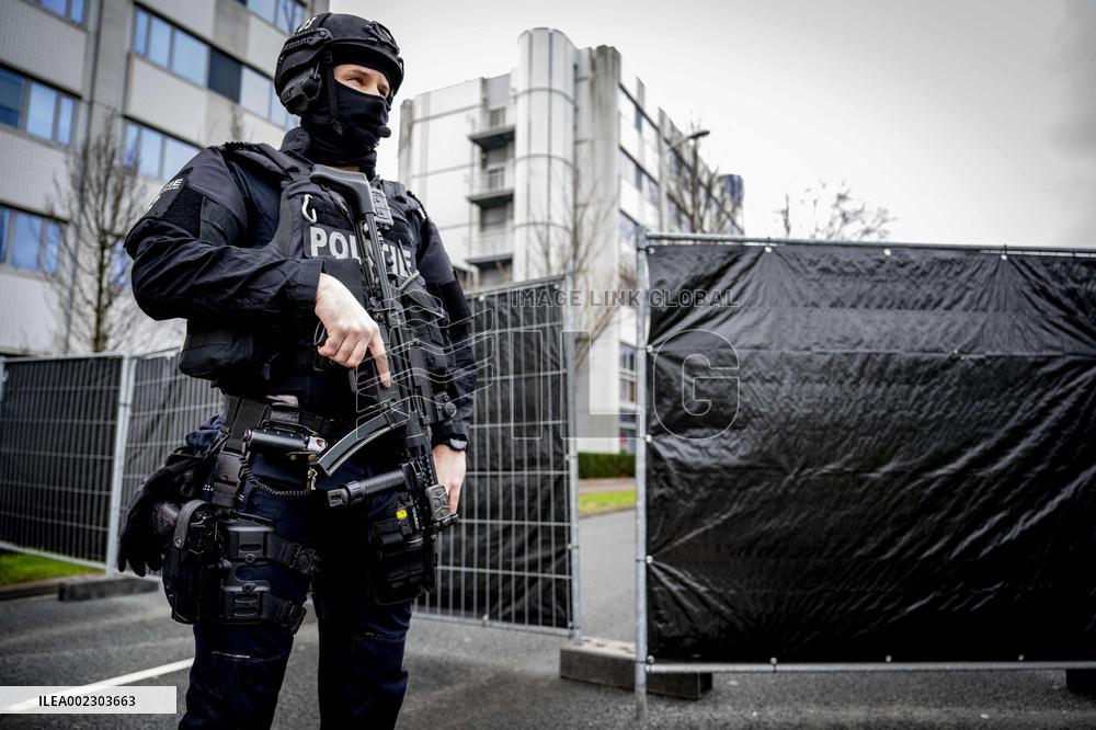 Extra security around the Israeli embassy in The Hague