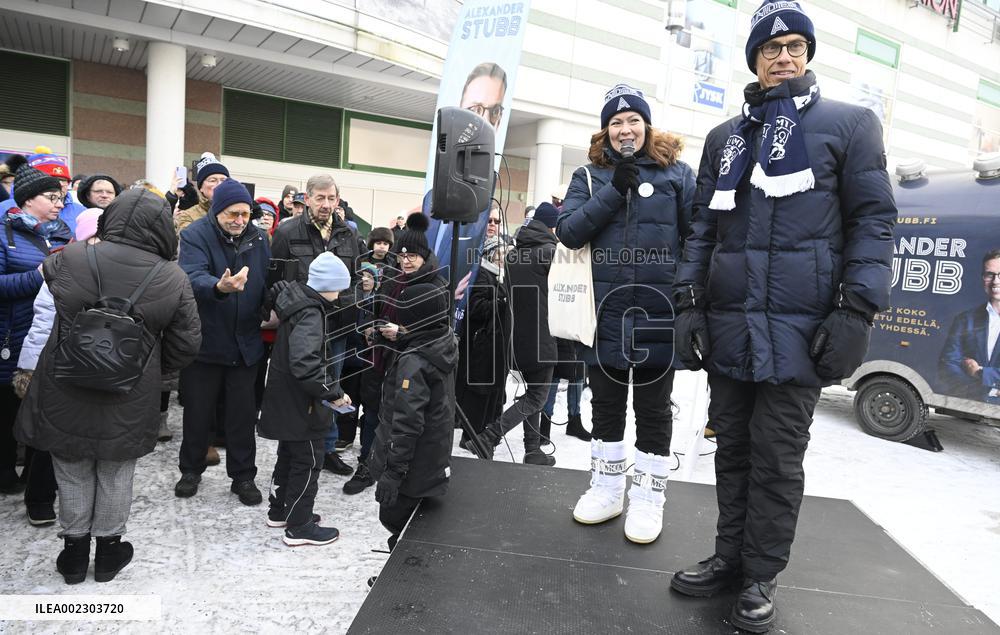Presidential candidate Alexander Stubb continues campaign