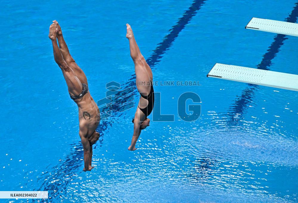 (SP)QATAR-DOHA-WORLD AQUATICS CHAMPIONSHIPS-DIVING-MIXED 3M SYNCHRONISED