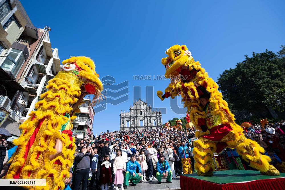 CHINA-MACAO-CHINESE LUNAR NEW YEAR-CELEBRATIONS (CN)