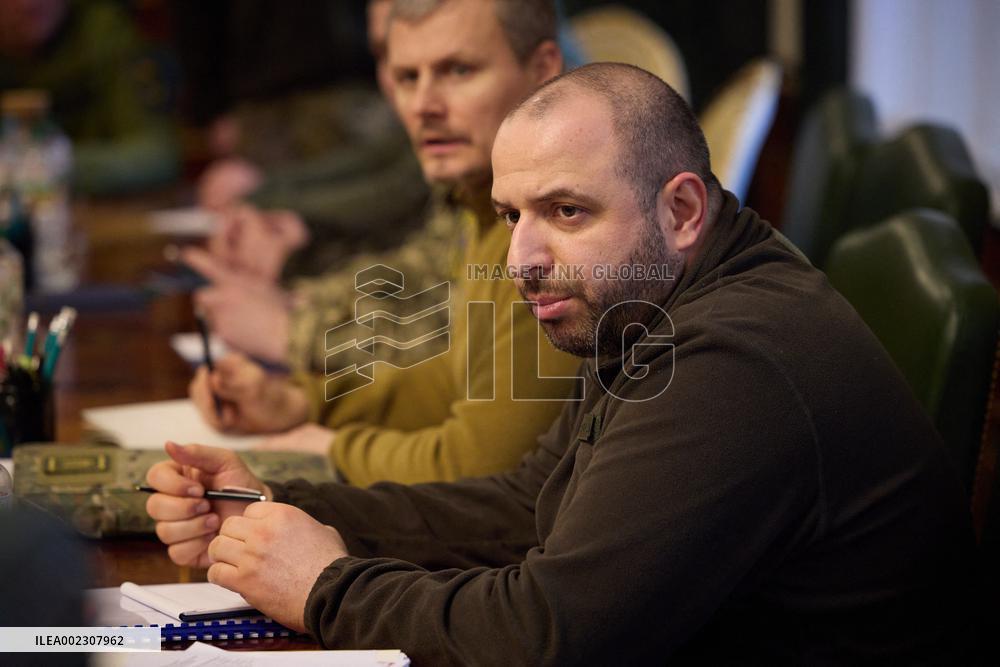 President Zelenskyy Meets with New Military Leadership Team - Kyiv