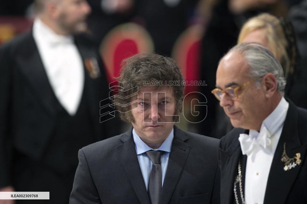 Argentine President Javier Milei At The Vatican