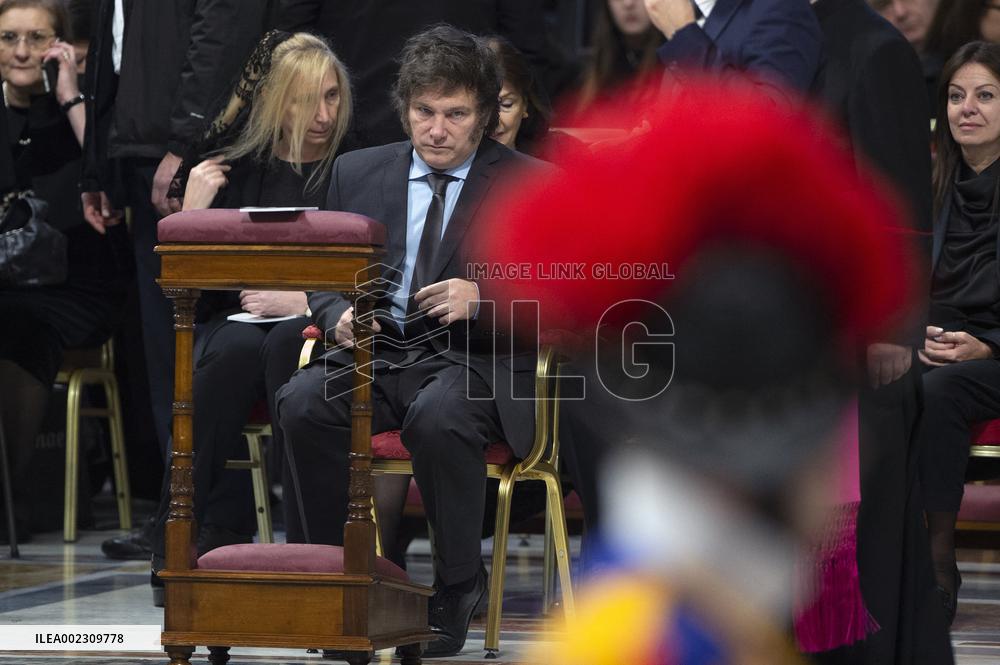 Argentine President Javier Milei At The Vatican