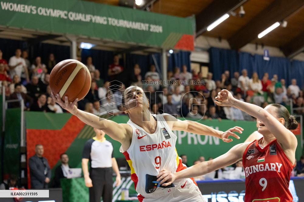 (SP) HUNGARY-SOPRON-BASKETBALL-FIBA WOMEN'S OLYMPIC QUALIFIERS-SPAIN VS HUNGARY