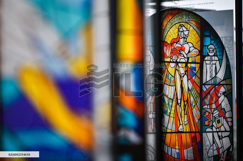 Photo exhibition of Mariupol stained glass windows in Lviv