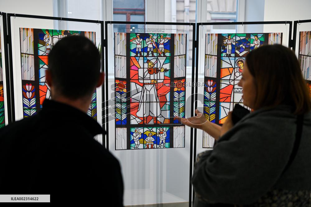 Photo exhibition of Mariupol stained glass windows in Lviv