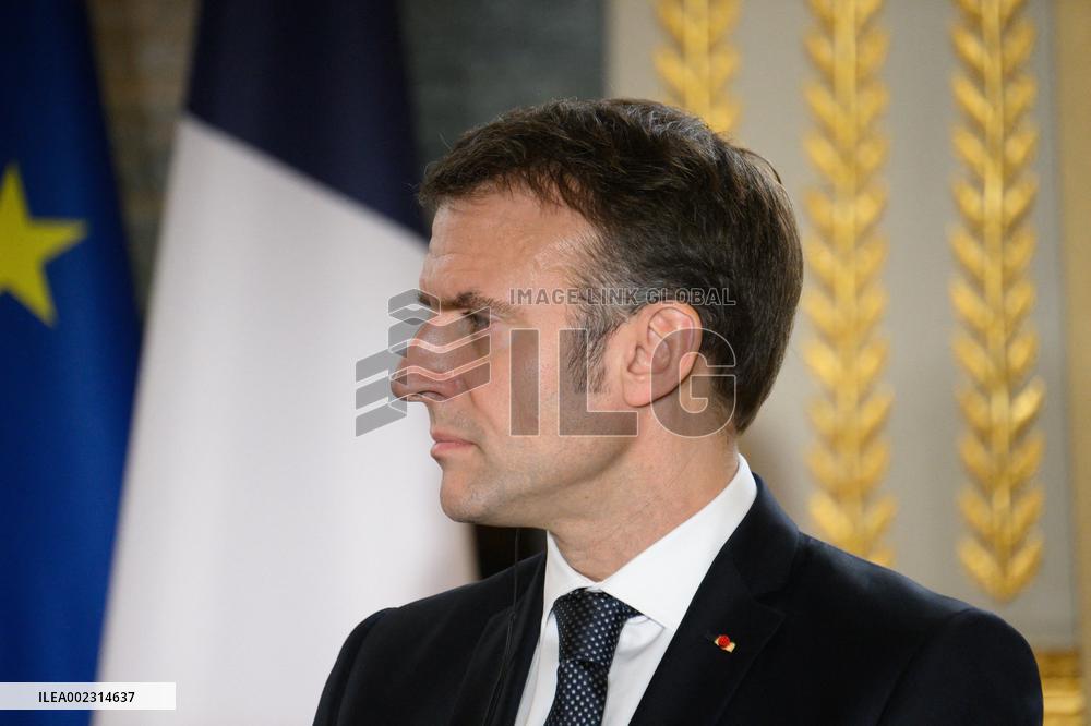 President Macron Welcomes Polish Prime Minister Tusk - Paris