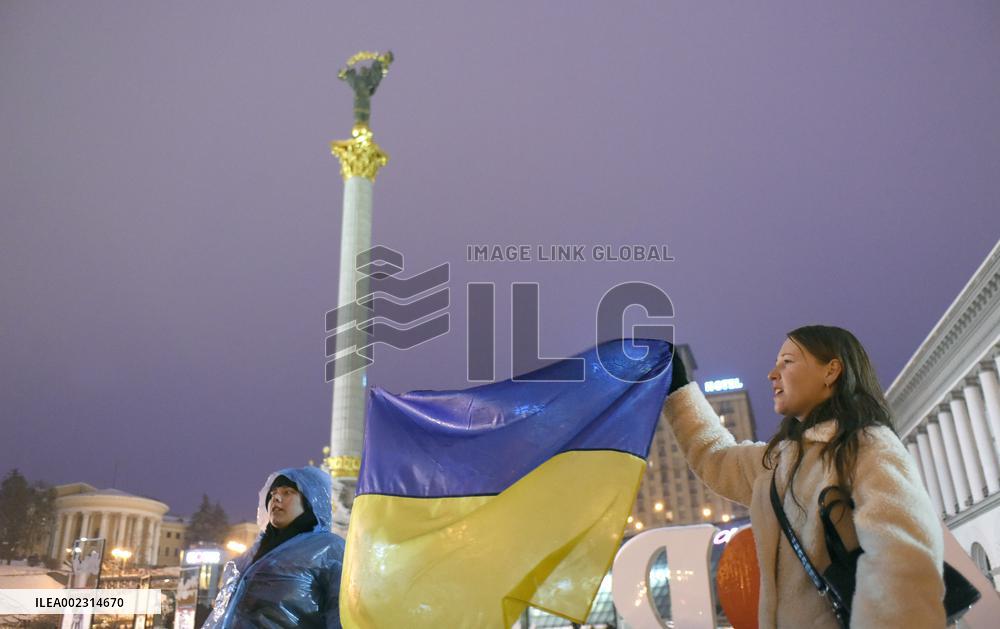 Rally in support of Valerii Zaluzhnyi in Kyiv