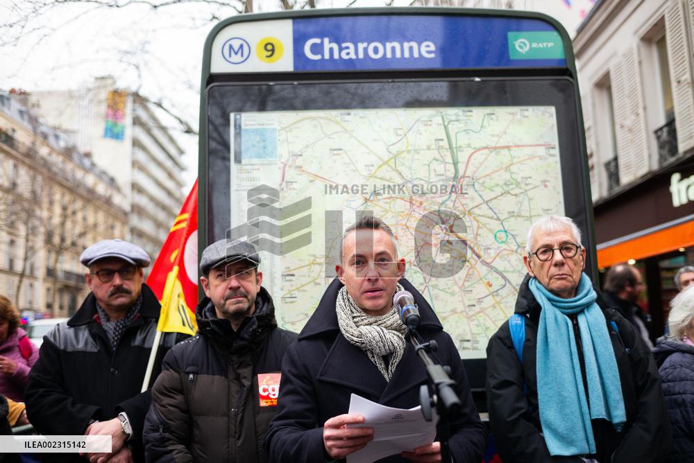 62 Years Of Charonne Deadly Repression - Paris