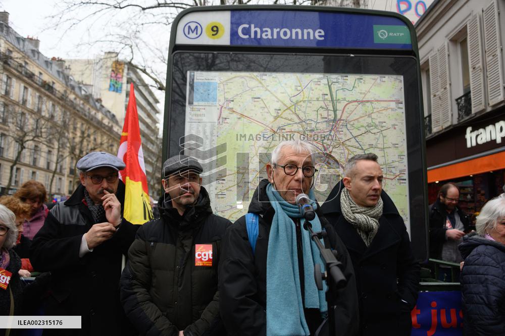 62 Years Of Charonne Deadly Repression - Paris