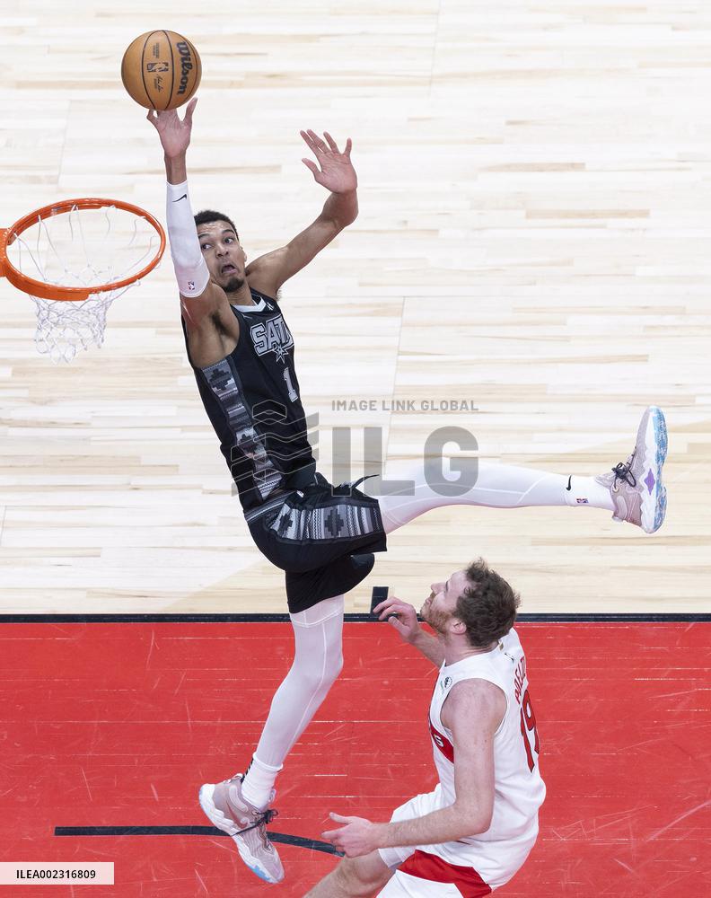 (SP)CANADA-TORONTO-BASKETBALL-NBA-SPURS VS RAPTORS