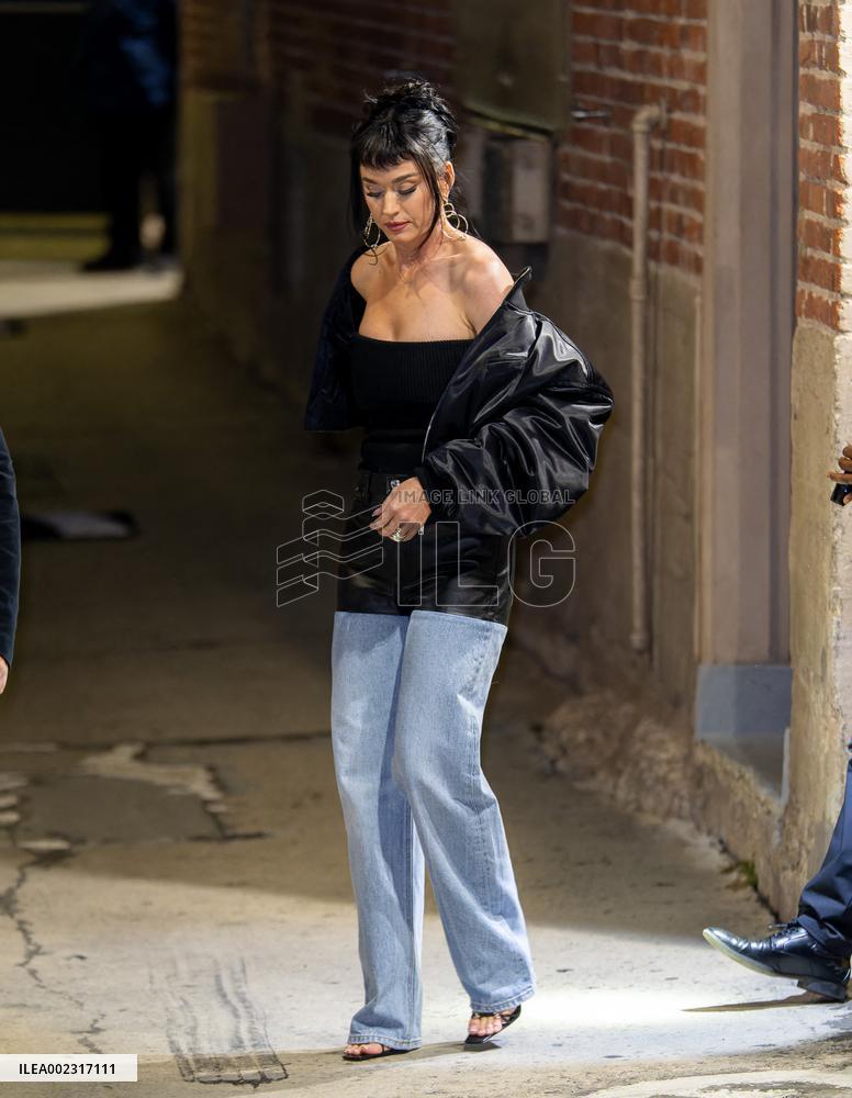 Katy Perry Outside Jimmy Kimmel Live - LA