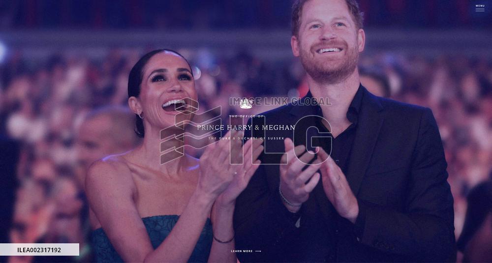 Harry And Meghan Relaunch Their Official Website