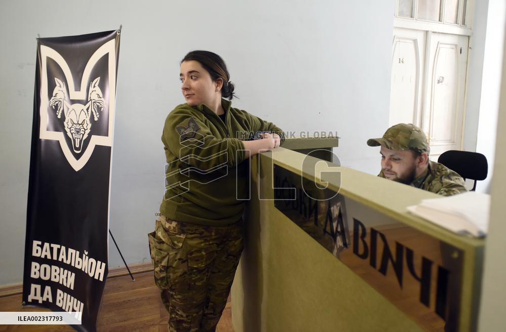Recruitment centre of Da Vinci Wolves Battalion opens in Kyiv