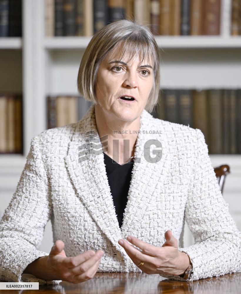 Britain's ambassador to Japan Julia Longbottom