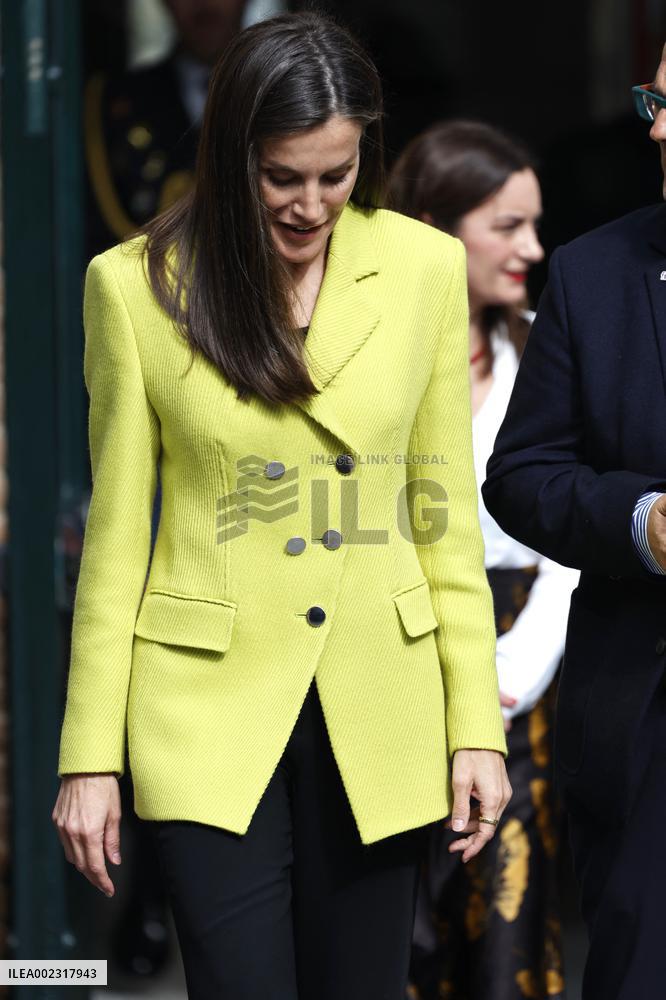 Queen Letizia Working Meeting - Madrid