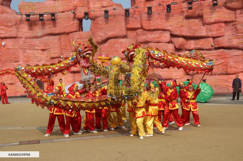 Dragon Dance Performance in Luzhou