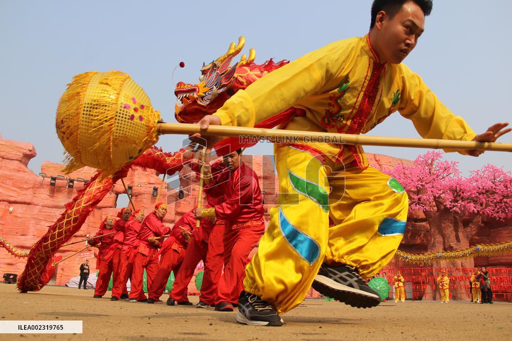 Dragon Dance Performance in Luzhou