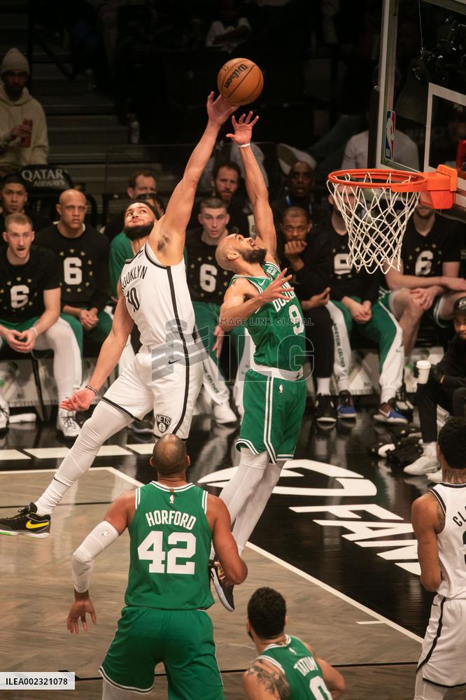 (SP)U.S.-NEW YORK-BASKETBALL-NBA-NETS VS CELTICS