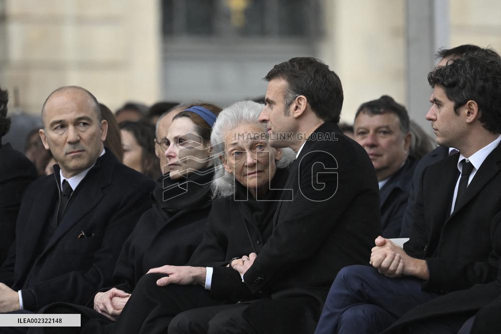 National Tribute To Robert Badinter - Paris