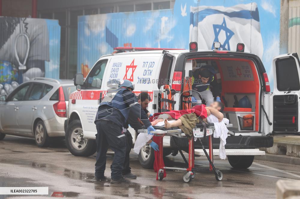 ISRAEL-SAFED-ROCKET ATTACK