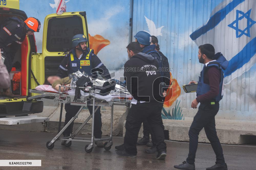 ISRAEL-SAFED-ROCKET ATTACK