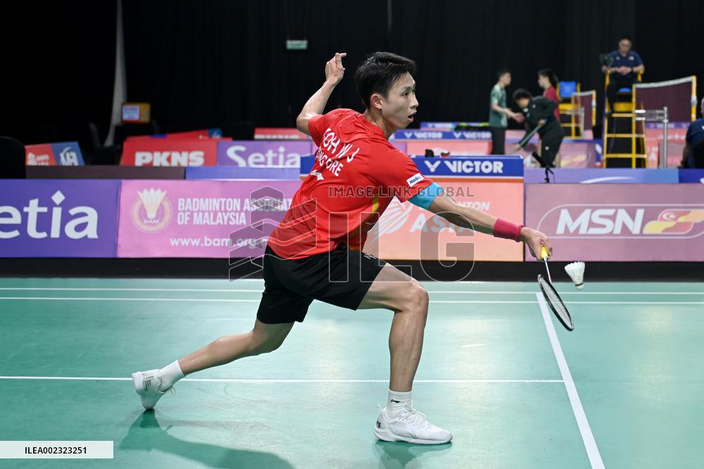 (SP)MALAYSIA-SHAH ALAM-BADMINTON-ASIA TEAM CHAMPIONSHIPS-MEN-JPN VS SGP