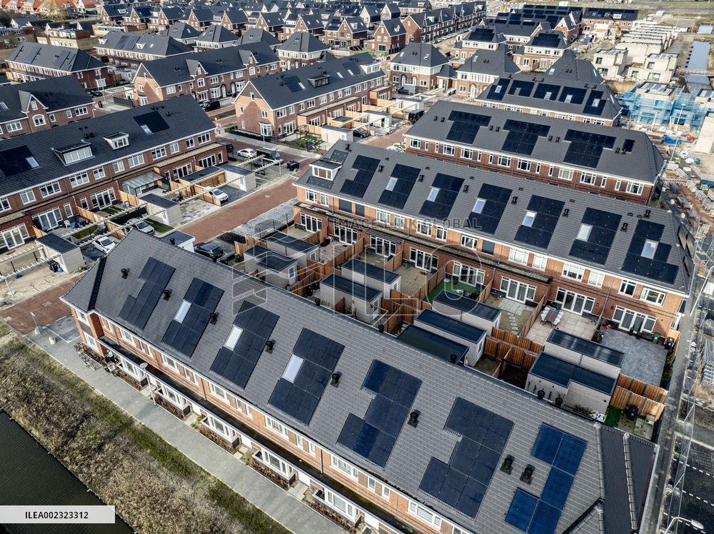 Solar Panels On The Roofs - The Hague