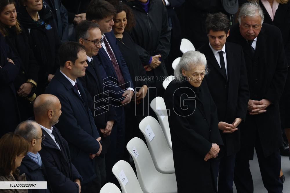 National Tribute To Robert Badinter - Paris