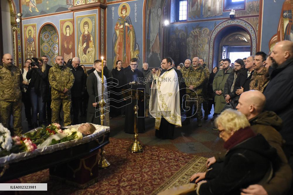 Memorial service of combat medic Diana Wagner in Kyiv