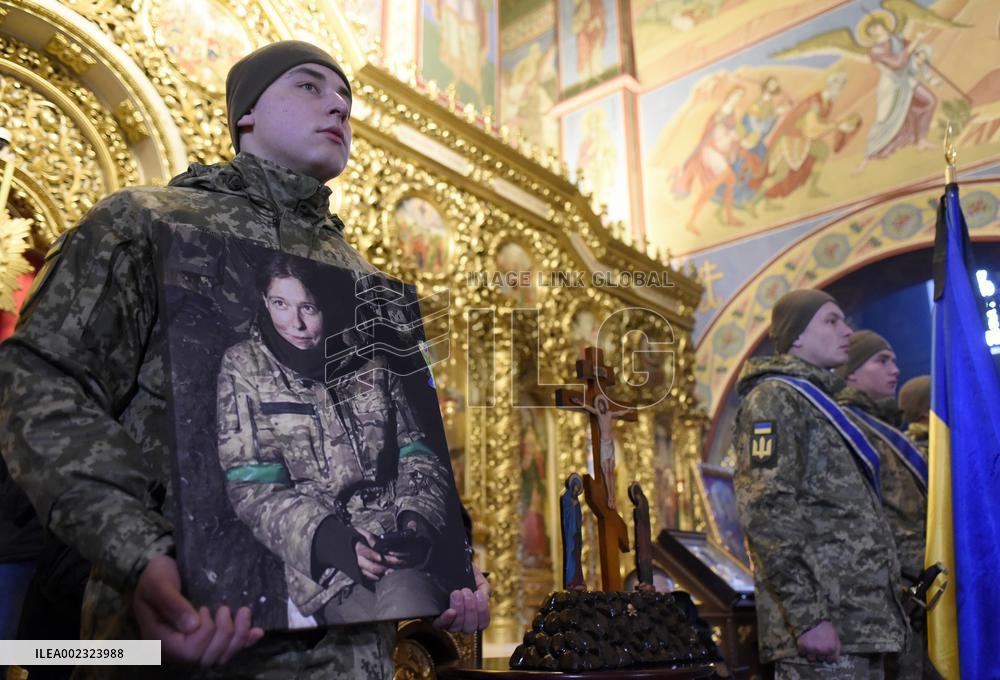 Memorial service of combat medic Diana Wagner in Kyiv