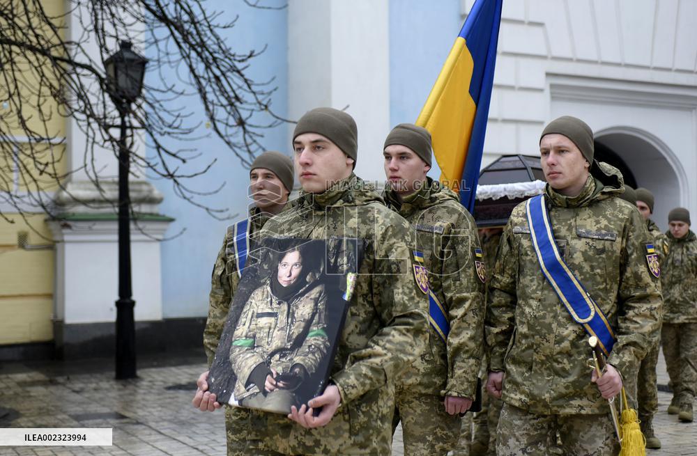 Memorial service of combat medic Diana Wagner in Kyiv