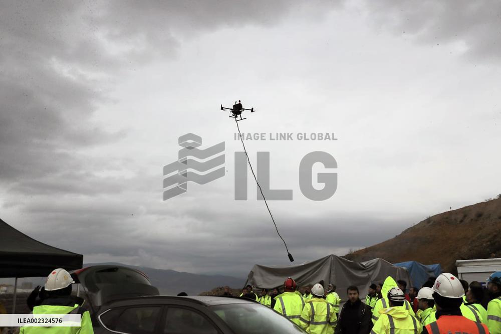 TÜRKIYE-ERZINCAN-GOLD MINE-LANDSLIDE-RESCUE